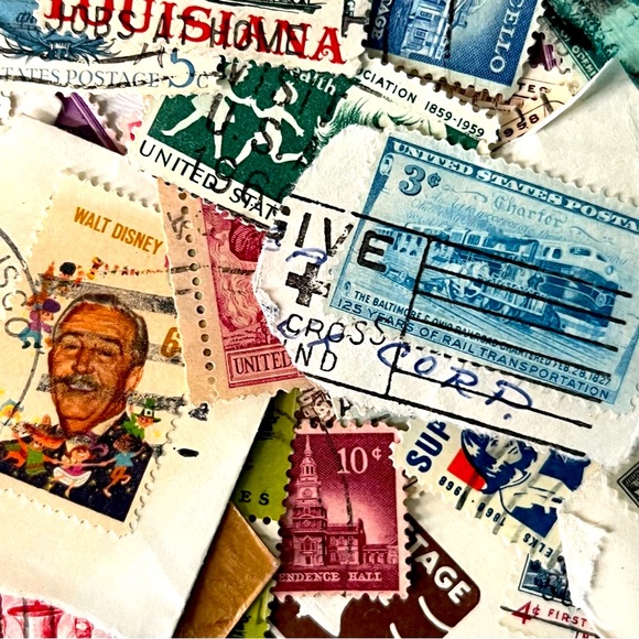 DISNEY Vintage POSTAGE stamp and USA postage stamp lot - Picture 6 of 10